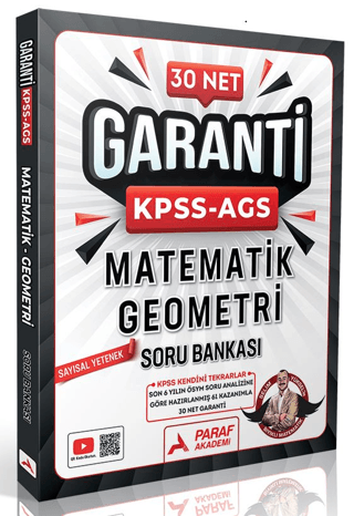 KPSS AGS Matematik - Geometri Garanti KPSS Soru Bankası Paraf Yayınları ANKA Fotokopi