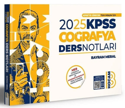 Benim Hocam Yayınları 2025 KPSS Coğrafya Video Ders Notları ANKA Fotokopi
