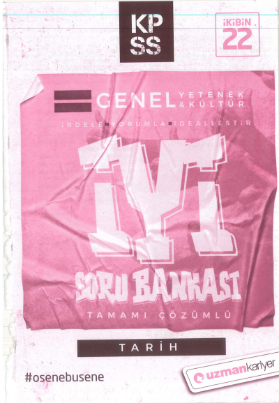 GY GK TARİH İYİ ÇÖZÜMLÜ SORU BANKASI ANKA Fotokopi