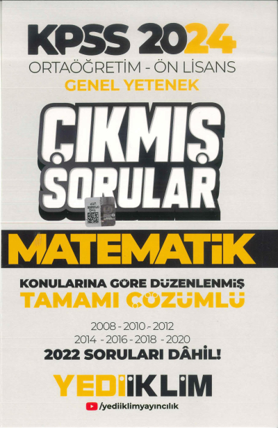 MATEMATİK KONULARINA GÖRE DÜZENLENMİŞ ÇIKMIŞ SORULAR 2008-2022 TAMAMI ÇÖZÜMLÜ