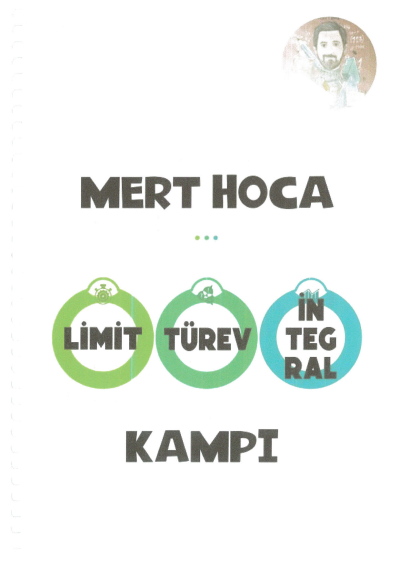 Mert Hoca Limit Türev İntegral Kampı ANKA Fotokopi