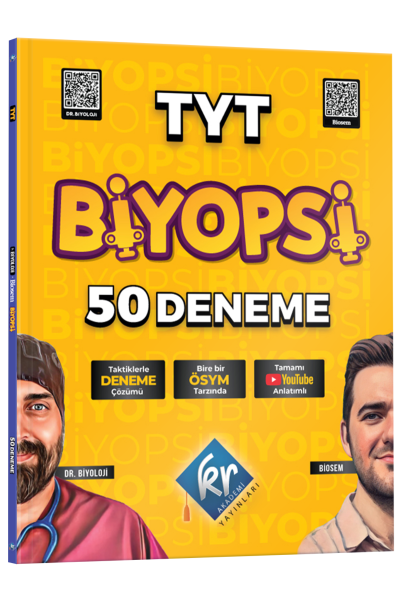 TYT Biyopsi 50 Biyoloji Denemesi KR Akademi Yayınları ANKA Fotokopi