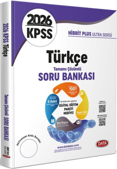 2026 KPSS Türkçe Hibrit Plus Ultra Serisi Karekod Çözümlü Soru Bankası Data Yayınları ANKA Fotokopi