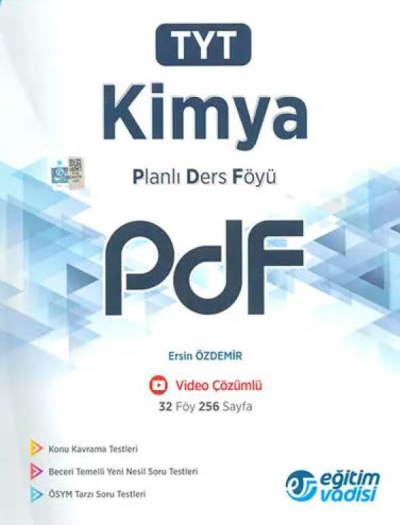 TYT Kimya Planlı Ders Föyü PDF Eğitim Vadisi Yayınları ANKA Fotokopi