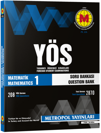 YÖS Matematik 1 Konu Özetli Soru Bankası Orta Seviye Metropol Yayınları ANKA Fotokopi