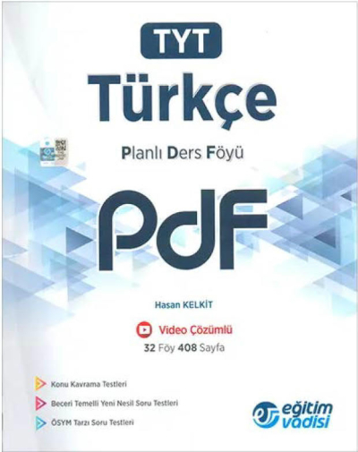 TYT Türkçe Planlı Ders Föyü PDF Eğitim Vadisi Yayınları