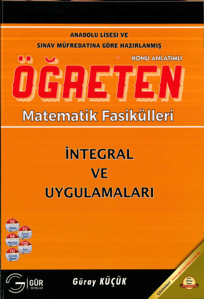 TYT-AYT ÖĞRETEN MATEMATİK İNTEGRAL VE UYGULAMALARI KONU ANLATIMLI ANKA Fotokopi