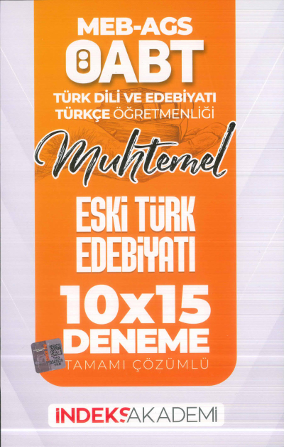 2025 ÖABT MEB-AGS Türk Dili Edebiyatı-Türkçe Eski Türk Edebiyatı 10x15 Deneme Çözümlü İndeks Akademi Yayıncılık ANKA Fotokopi