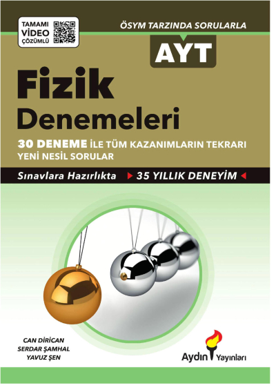 AYT Fizik 30 lu Denemeleri Aydın Yayınları