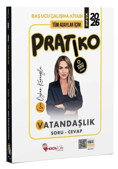 2026 KPSS Vatandaşlık Pratiko Soru Cevap Çalışma Kitabı Hoca Kafası Yayınları ANKA Fotokopi