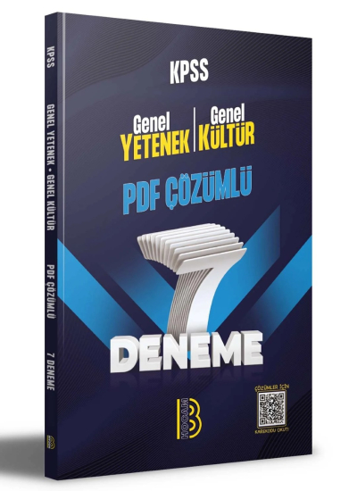 KPSS Genel Yetenek Genel Kültür 7 Deneme PDF Çözümlü Benim Hocam Yayınları ANKA Fotokopi