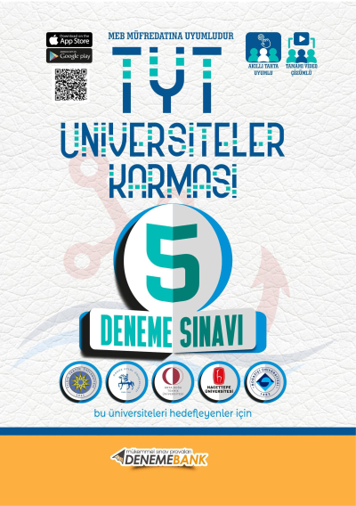 TYT Üniversiteler Karması 5 Deneme Sınavı Deneme Bank ANKA Fotokopi