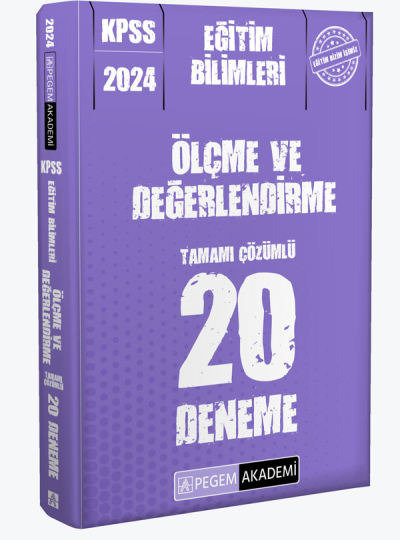 2024 KPSS Eğitim Bilimleri Ölçme ve Değerlendirme 20 Deneme ANKA Fotokopi